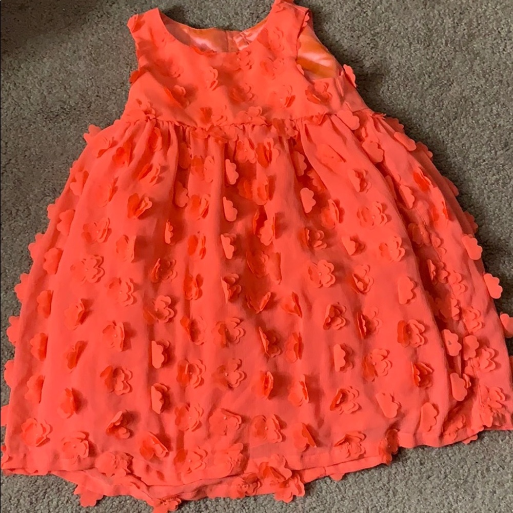 Coral floral spring/summer dress good condition